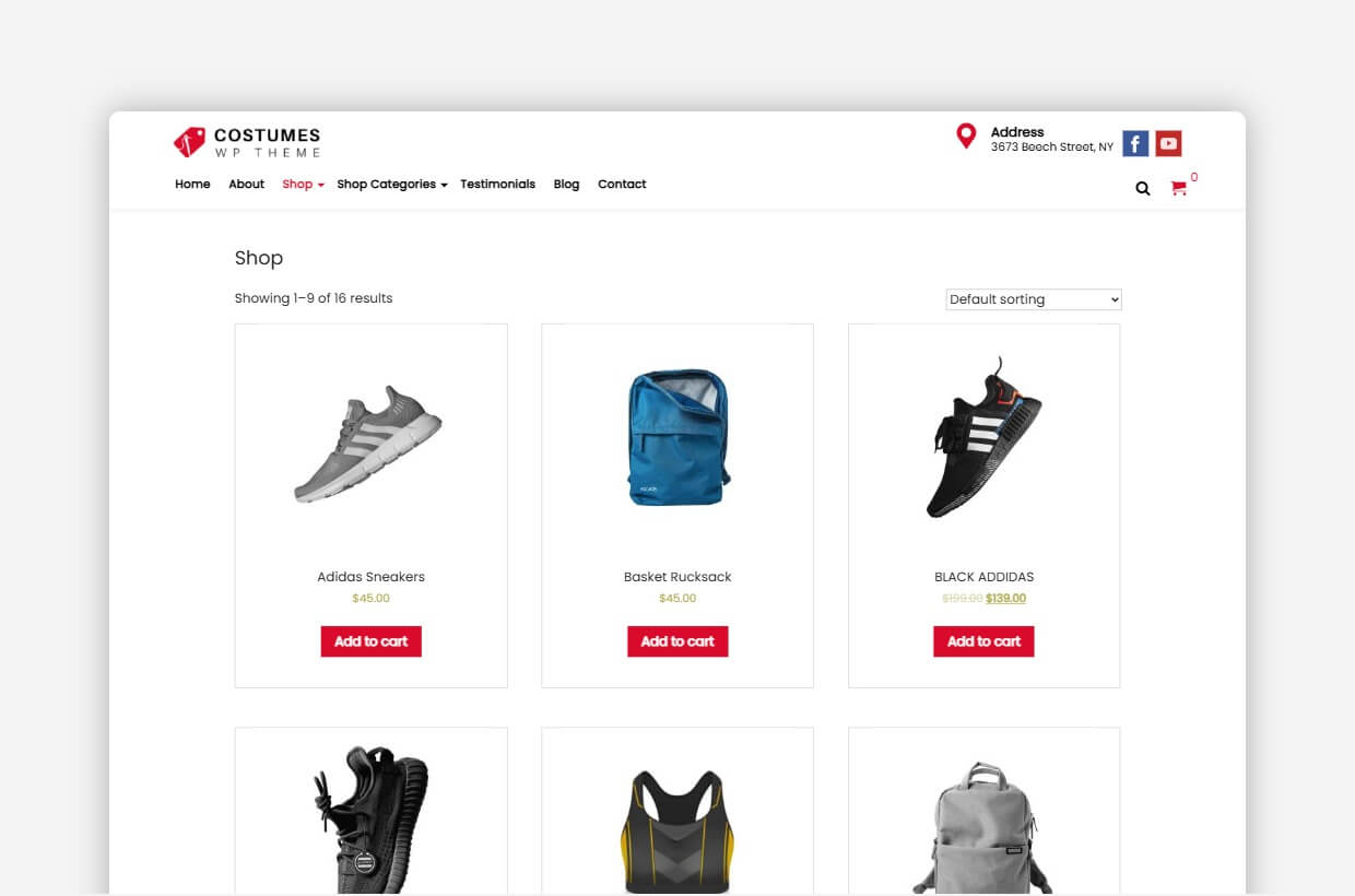 Costumes WordPress Template