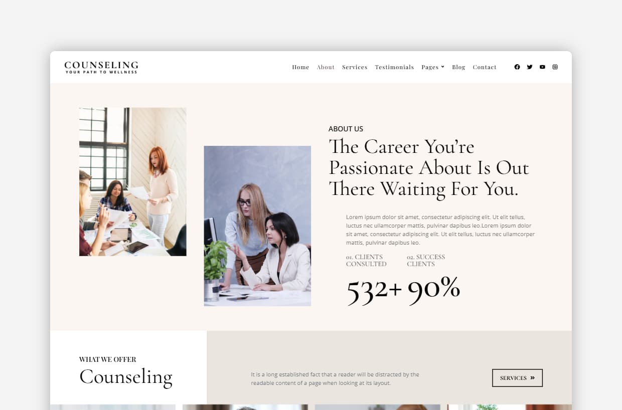 Counseling WP Theme