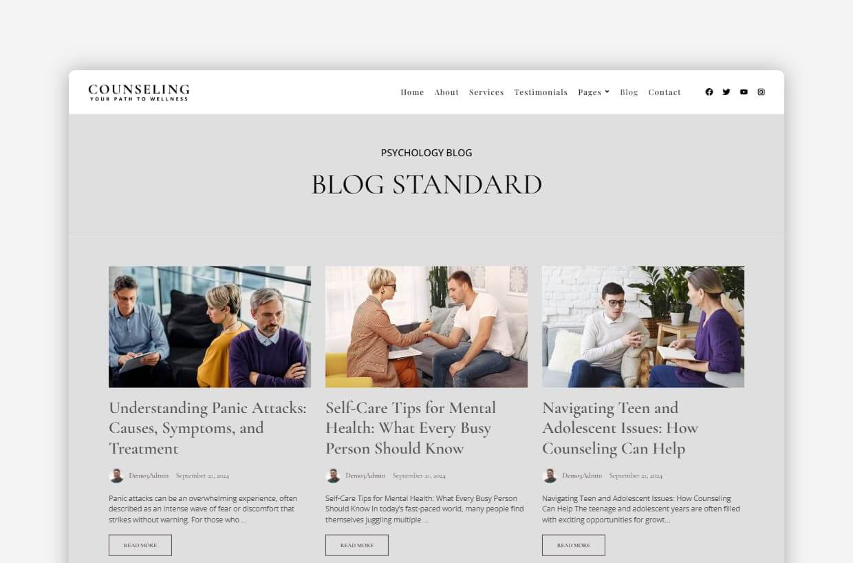 Therapy WordPress Theme