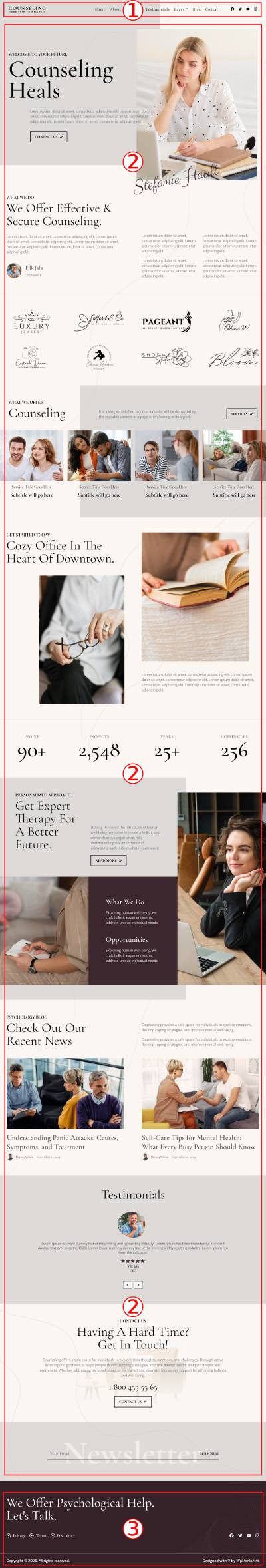 Counseling WordPress Theme Documentation
