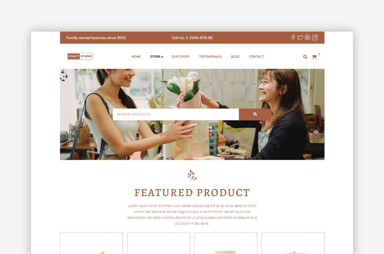 Crafts WP Theme