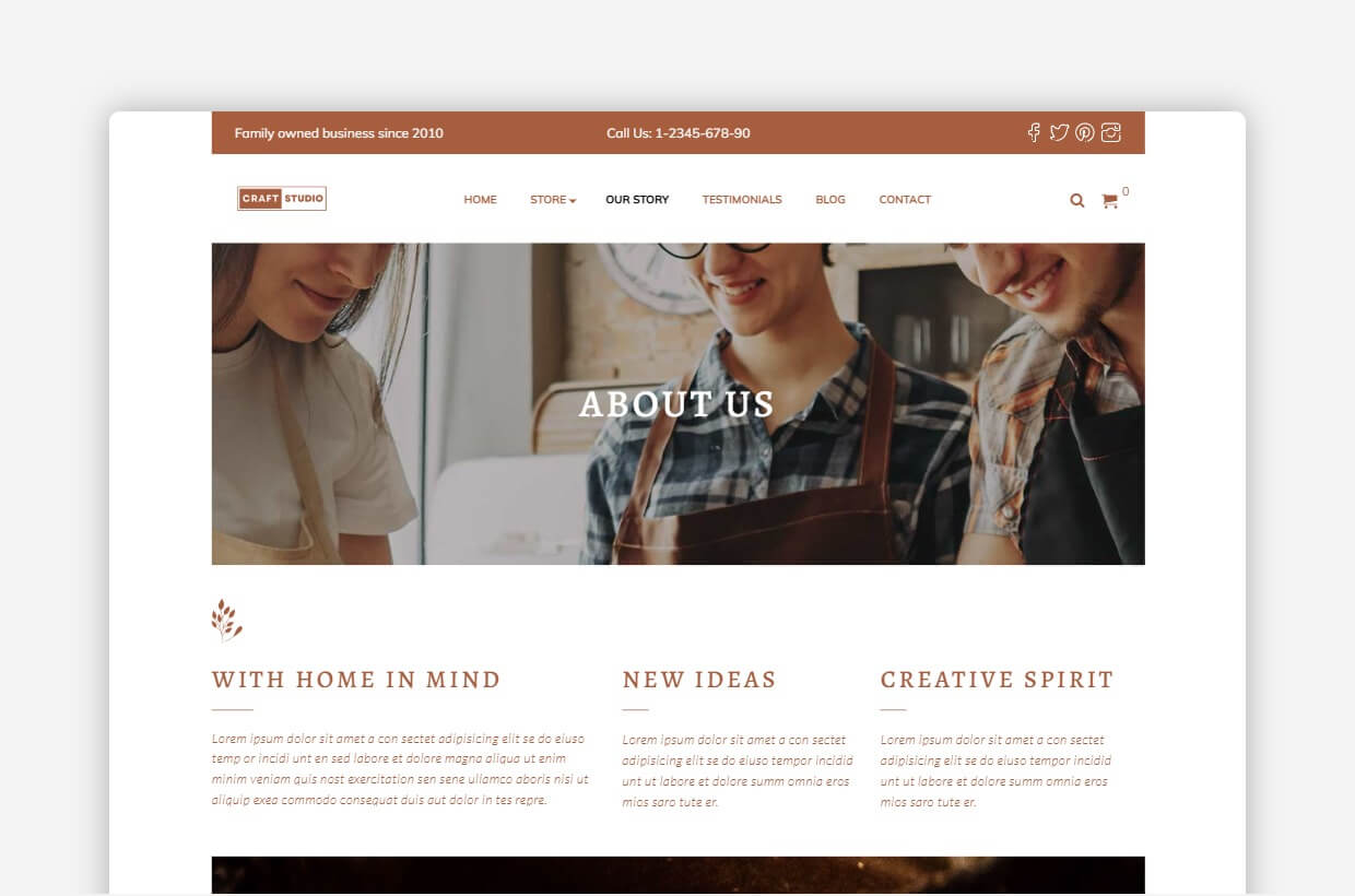 Crafts WordPress Template