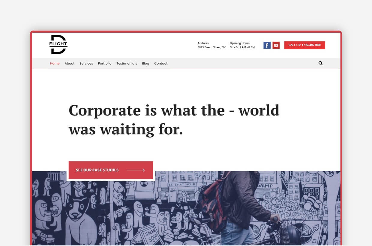 Corporate Business WordPress Theme - Delight