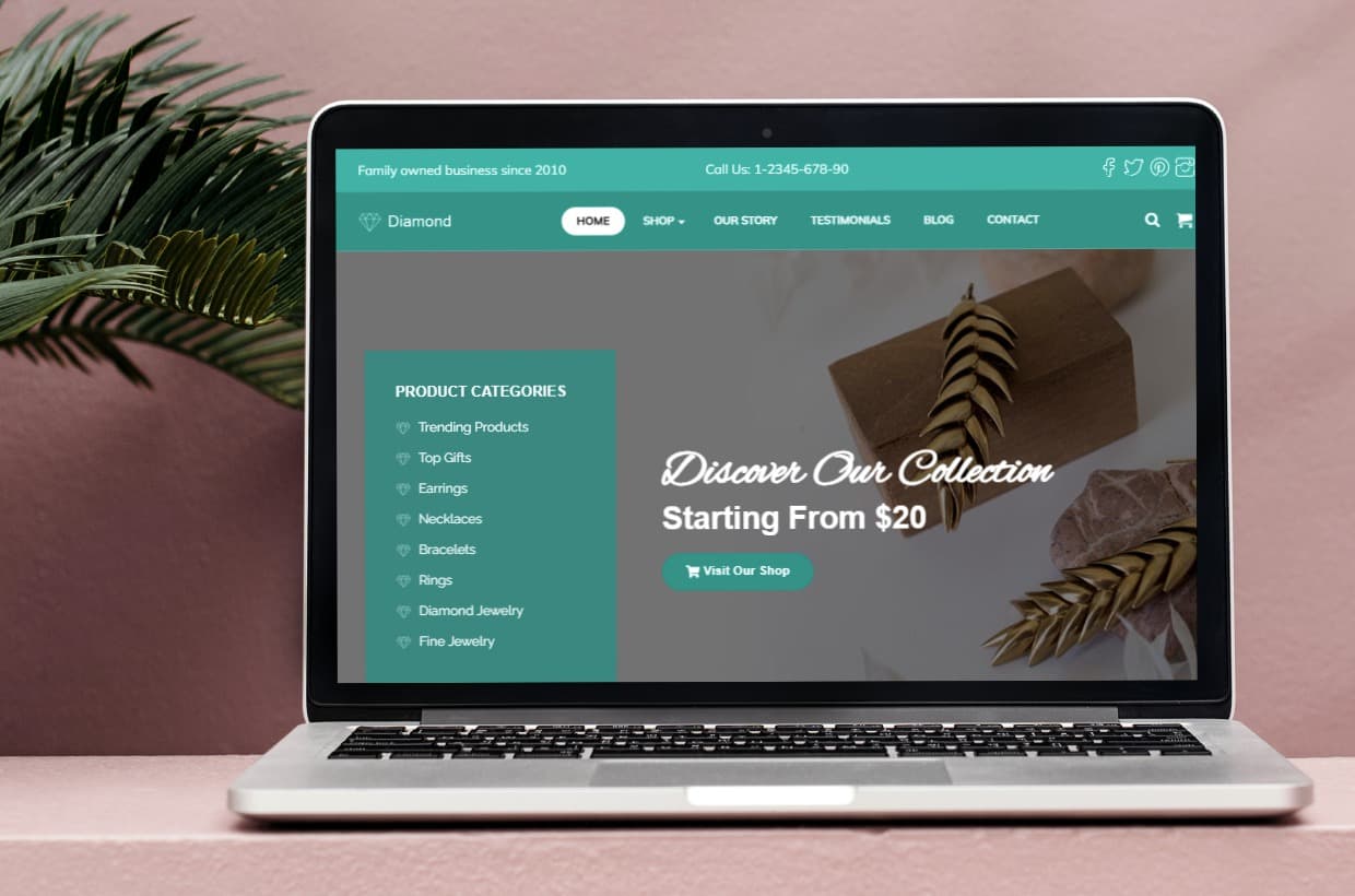 Woocommerce WordPress Template