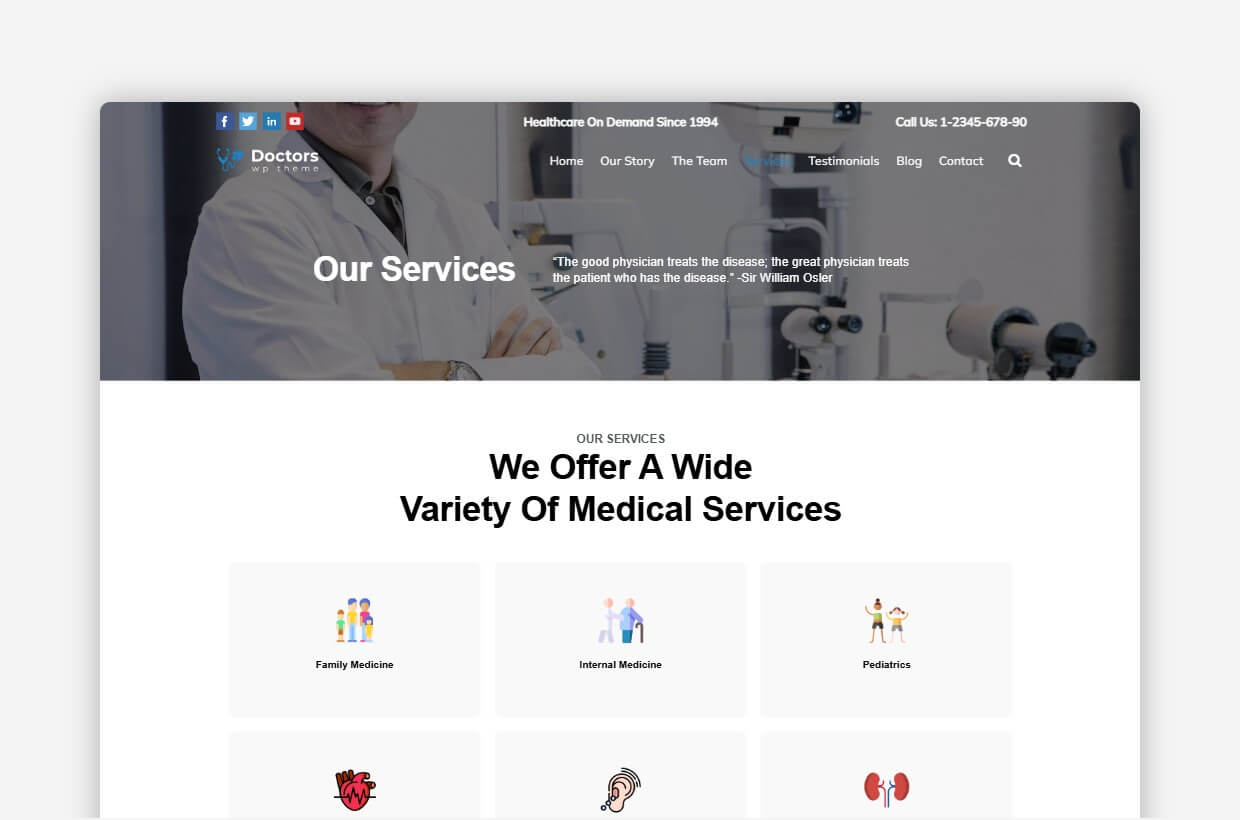 Clinic WP Template