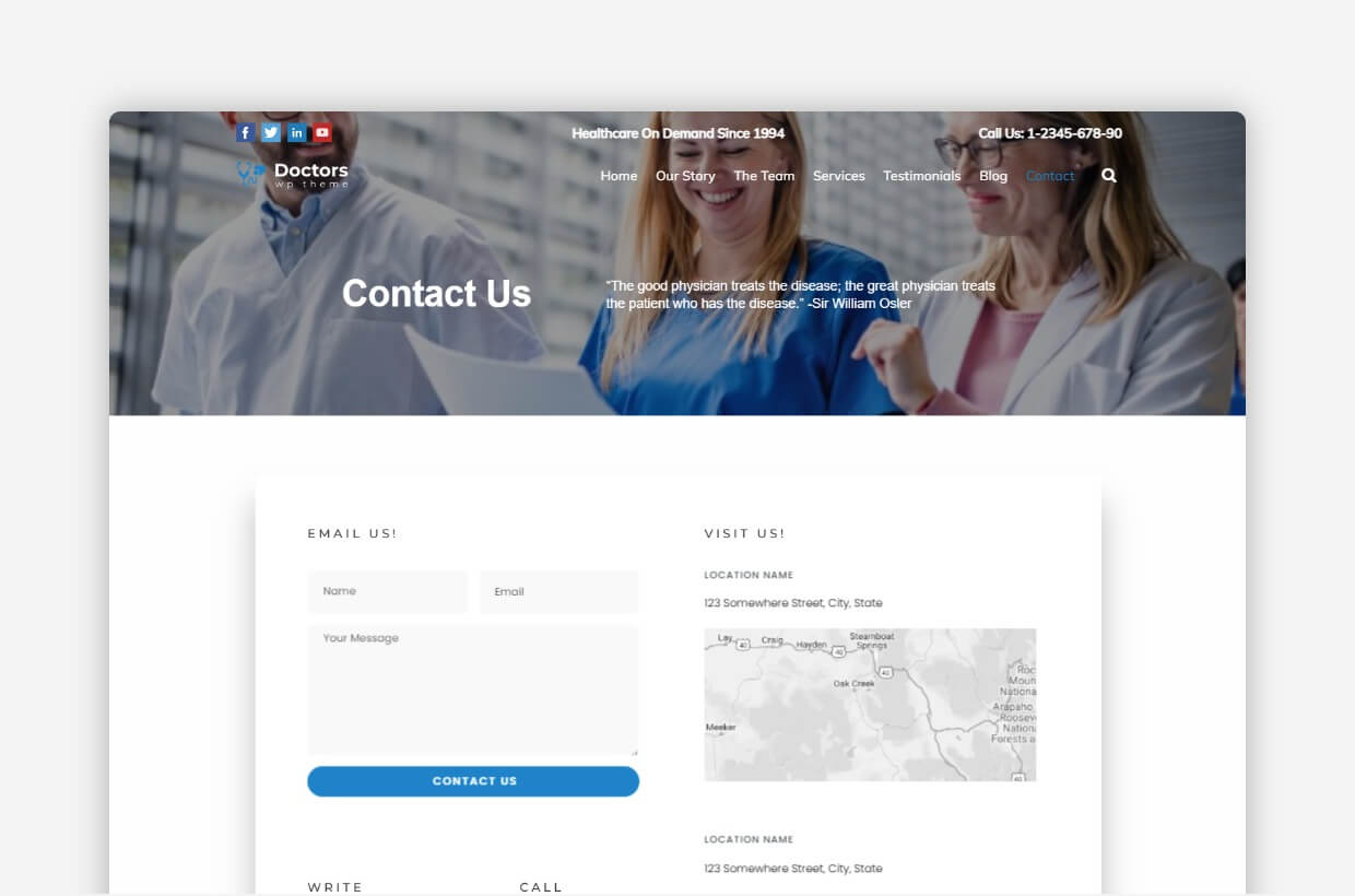 Clinic WordPress Theme