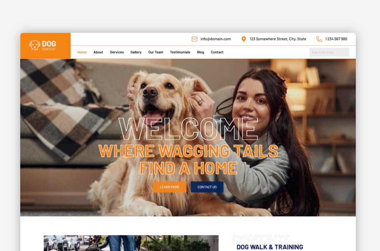 Dog Contest WordPress Theme - DogContest