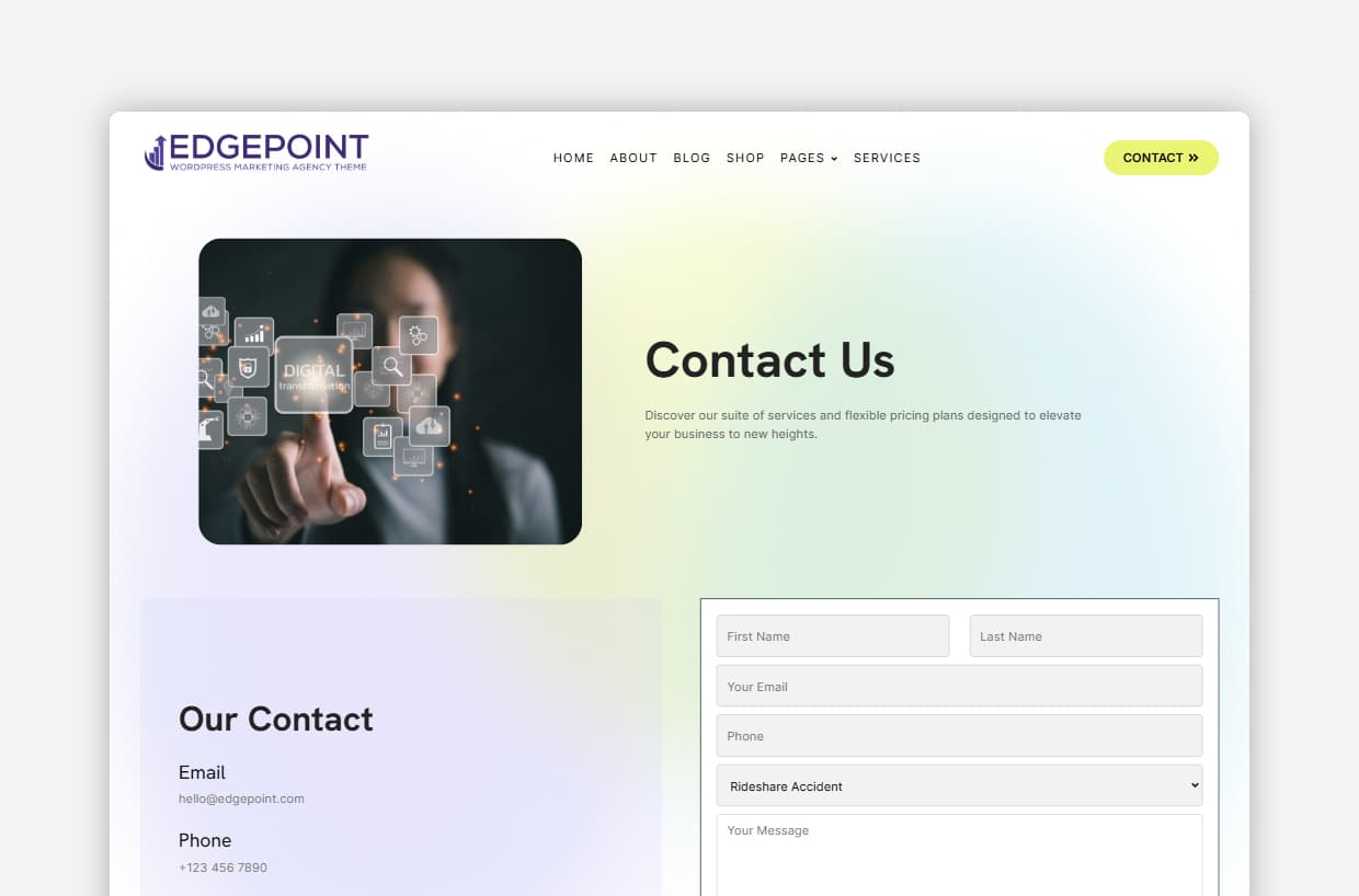 Marketing WordPress Template