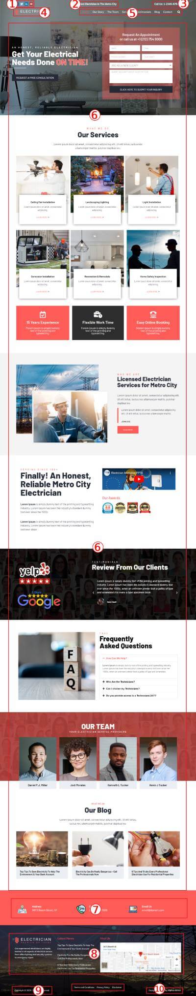 electrician WordPress Theme Documentation