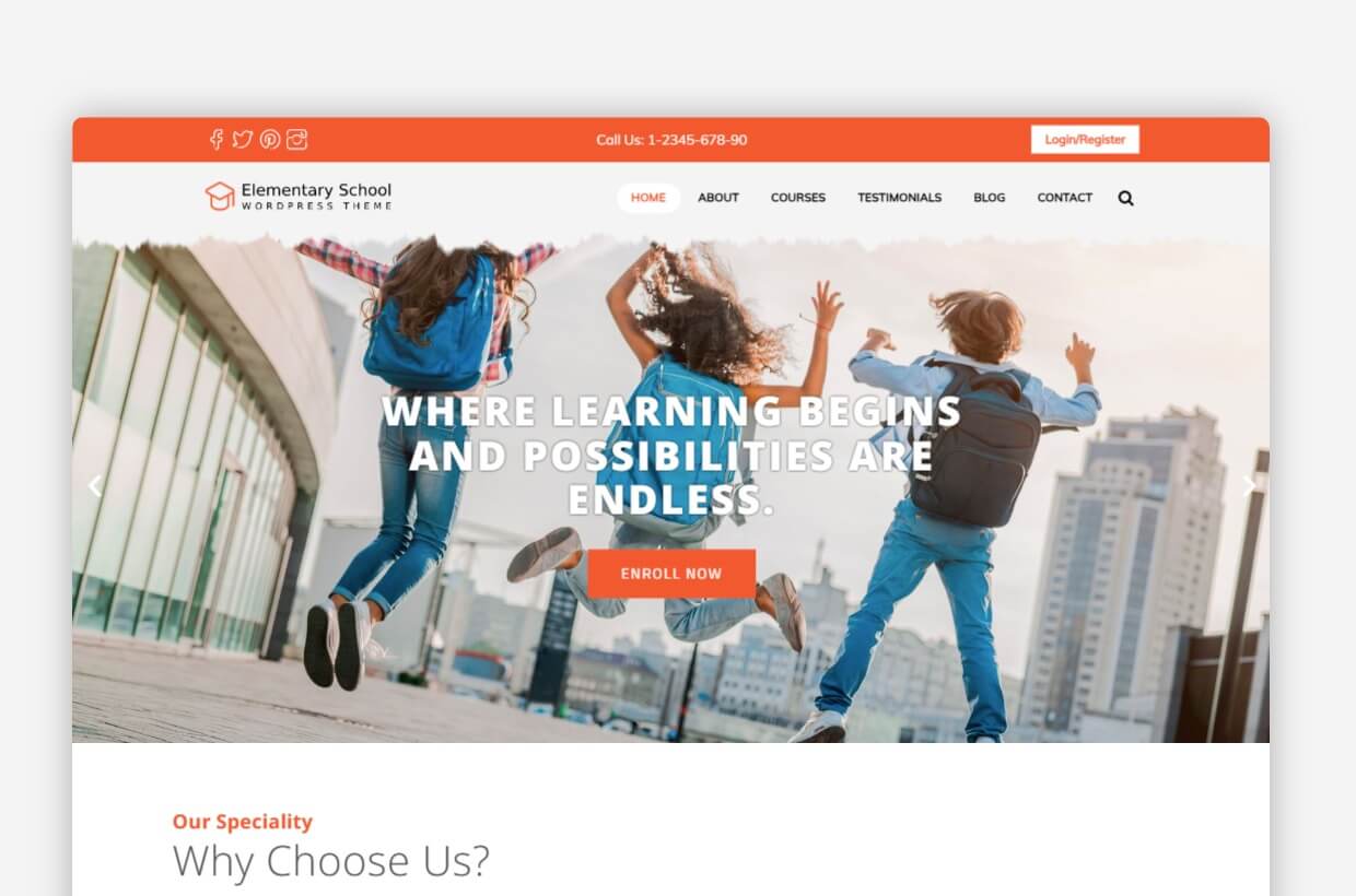 Elementary School WordPress Theme