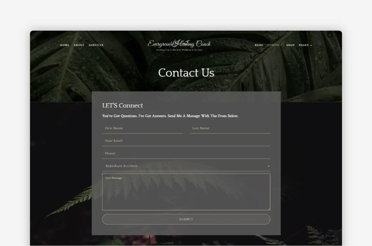 Healing WP Template