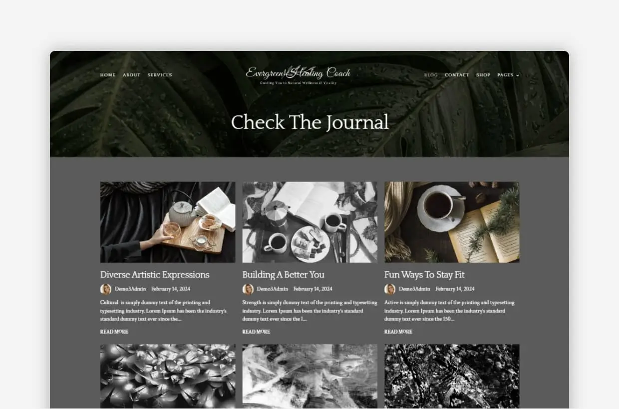 Healing WordPress Theme