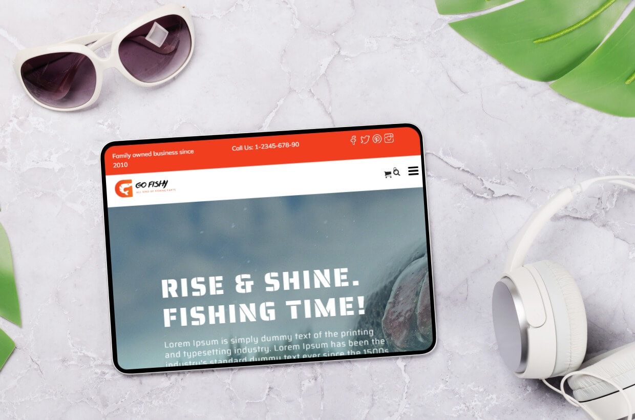 Fishing Club WP Template