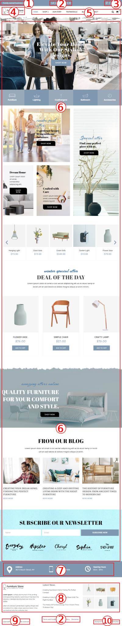 Furniture Store  WordPress Theme Documentation