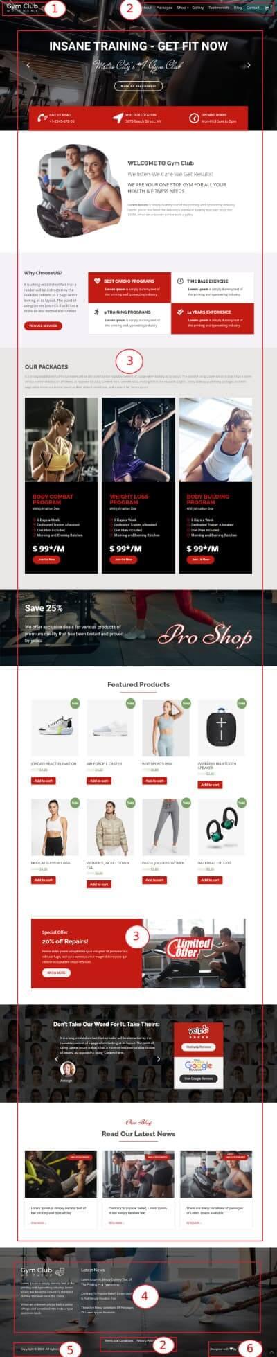 Gym Club WordPress Theme Documentation