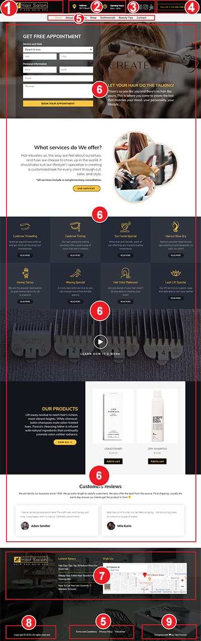 Hair Salon Pro WordPress Theme Documentation