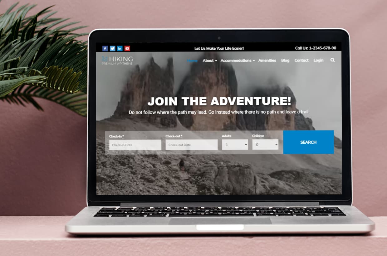 Camping WordPress Template