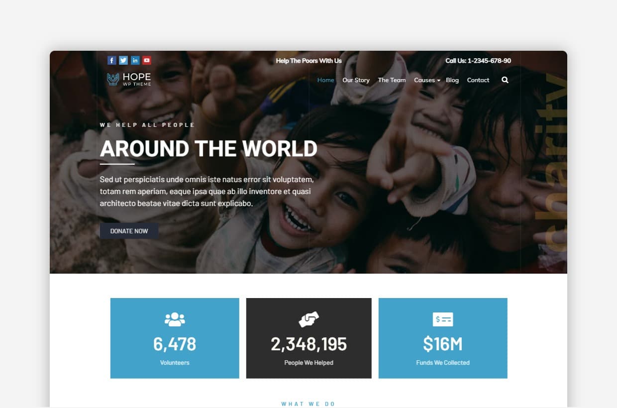 Hope – Non Profit WordPress Theme