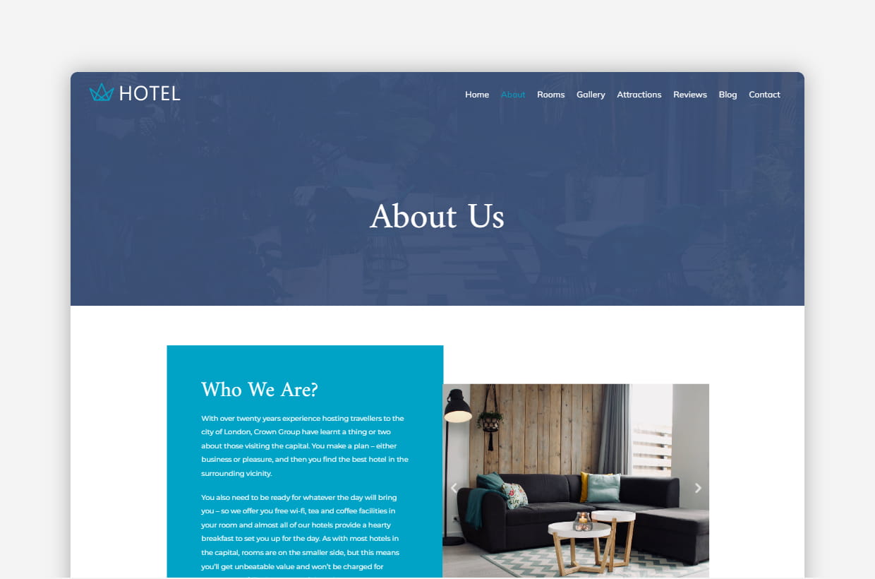 premium hotel booking wp theme