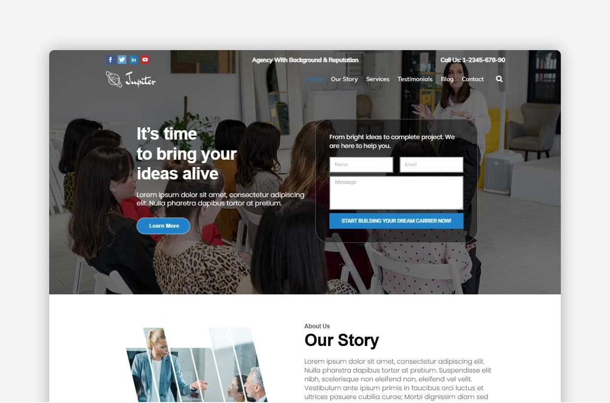 Multipurpose WordPress Business Theme - Jupiter