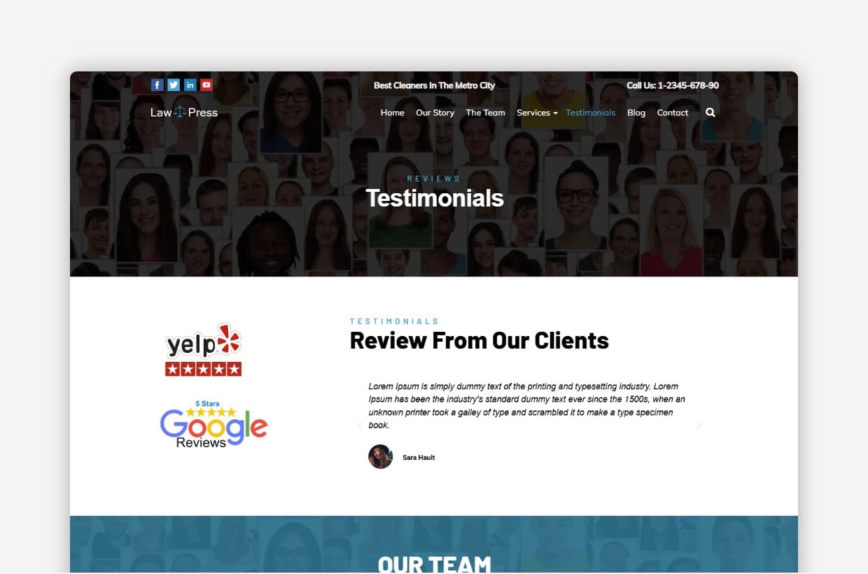 Legal Office WordPress Theme