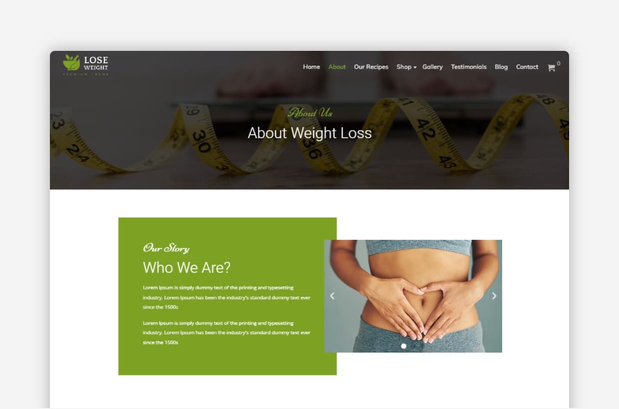 Lose Weight WP Theme