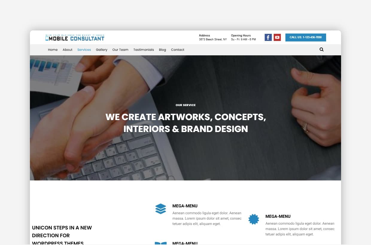 Mobile Consultant WordPress Template