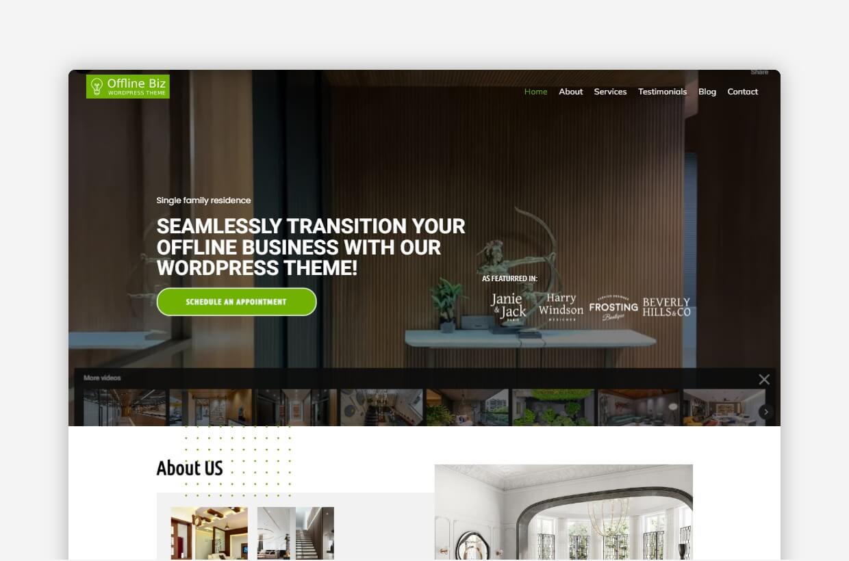 lead generation WordPress theme – OfflineBiz