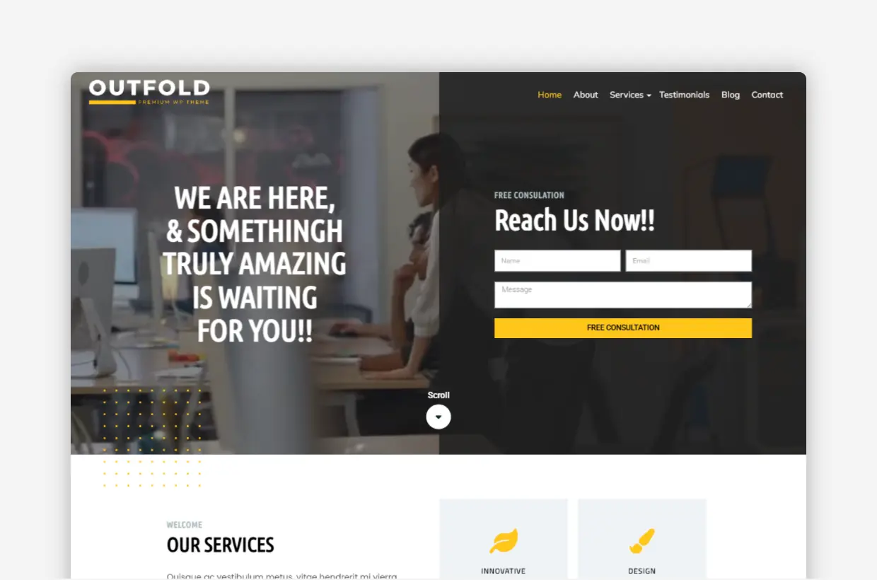 Professional Corporate Multi-purpose WordPress Theme- Outfold