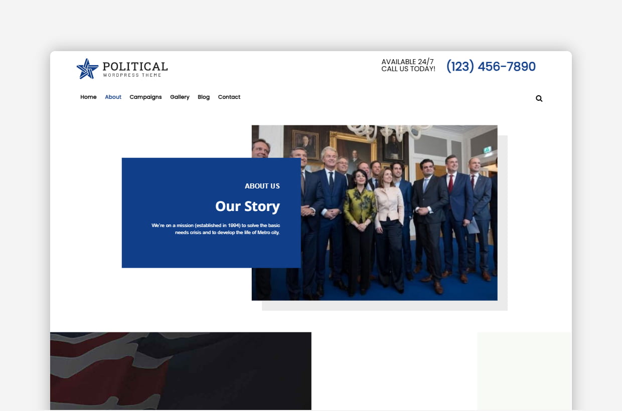 premium political wp theme