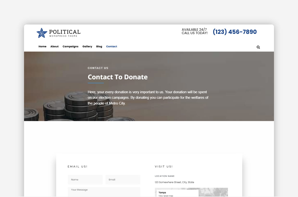 premium political event wp theme