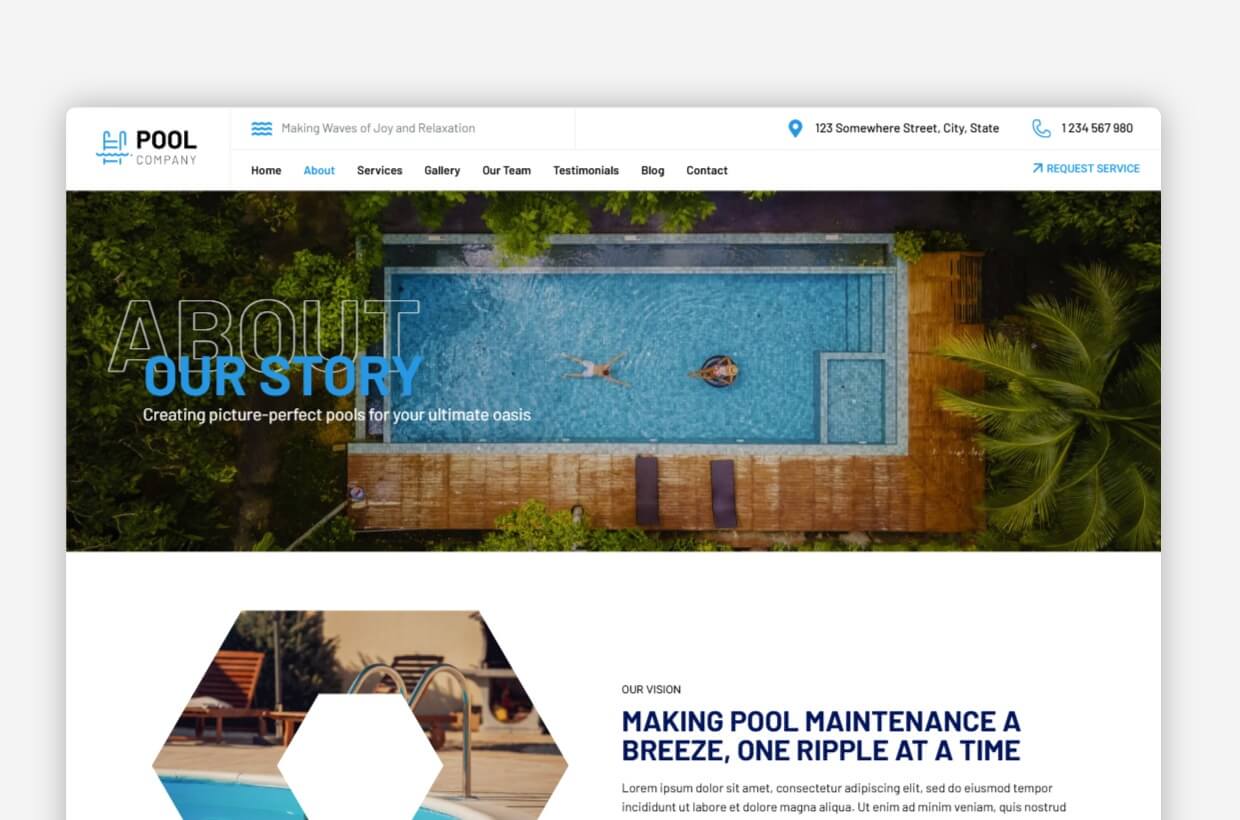 Pool-Company WP Theme