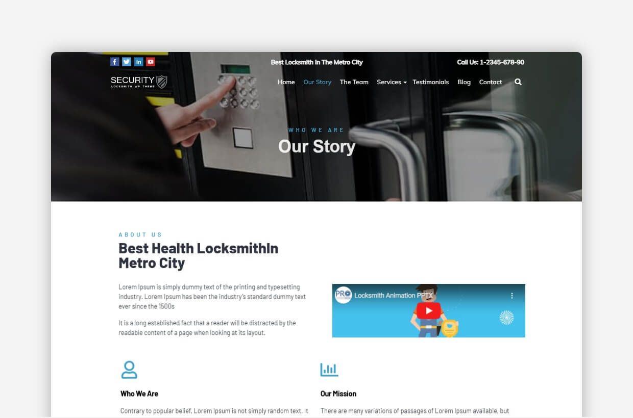 Locksmiths WP Theme