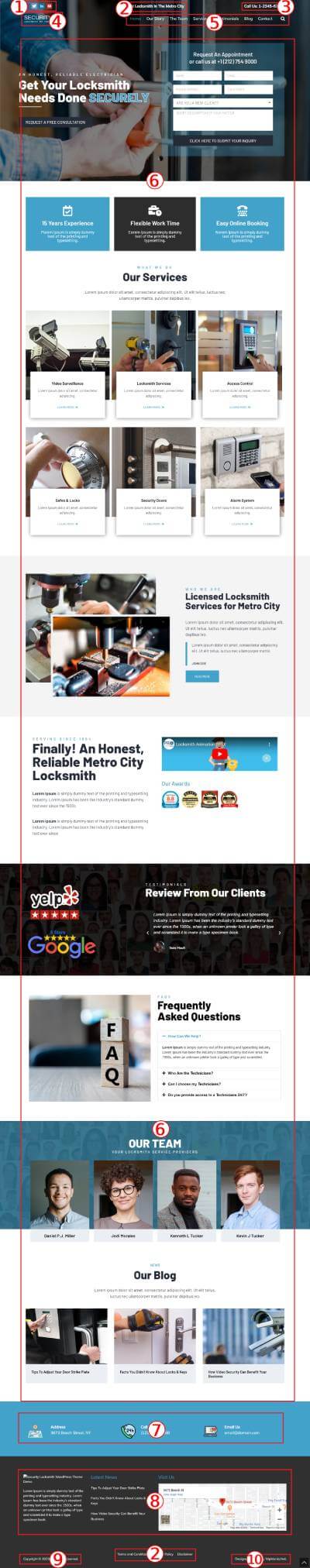 Security Locksmith WordPress Theme Documentation