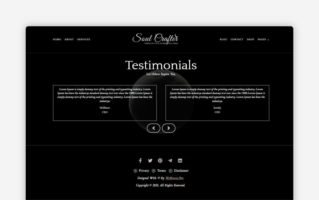 Minimal Design WP Theme