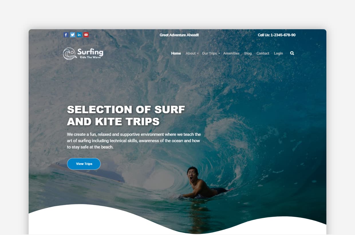 Surfing WordPress Theme