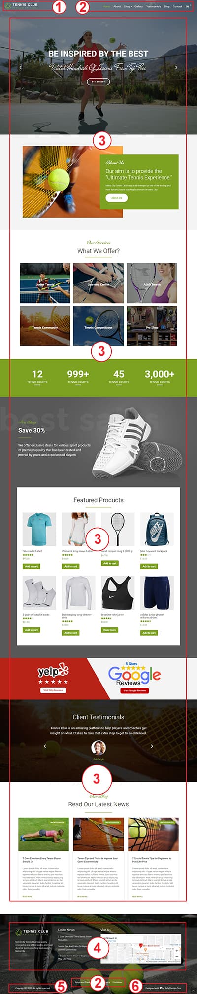 TennisClub Pro WordPress Theme Documentation