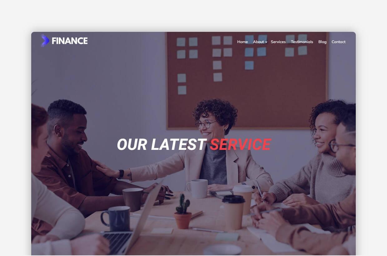 Finance WordPress Template