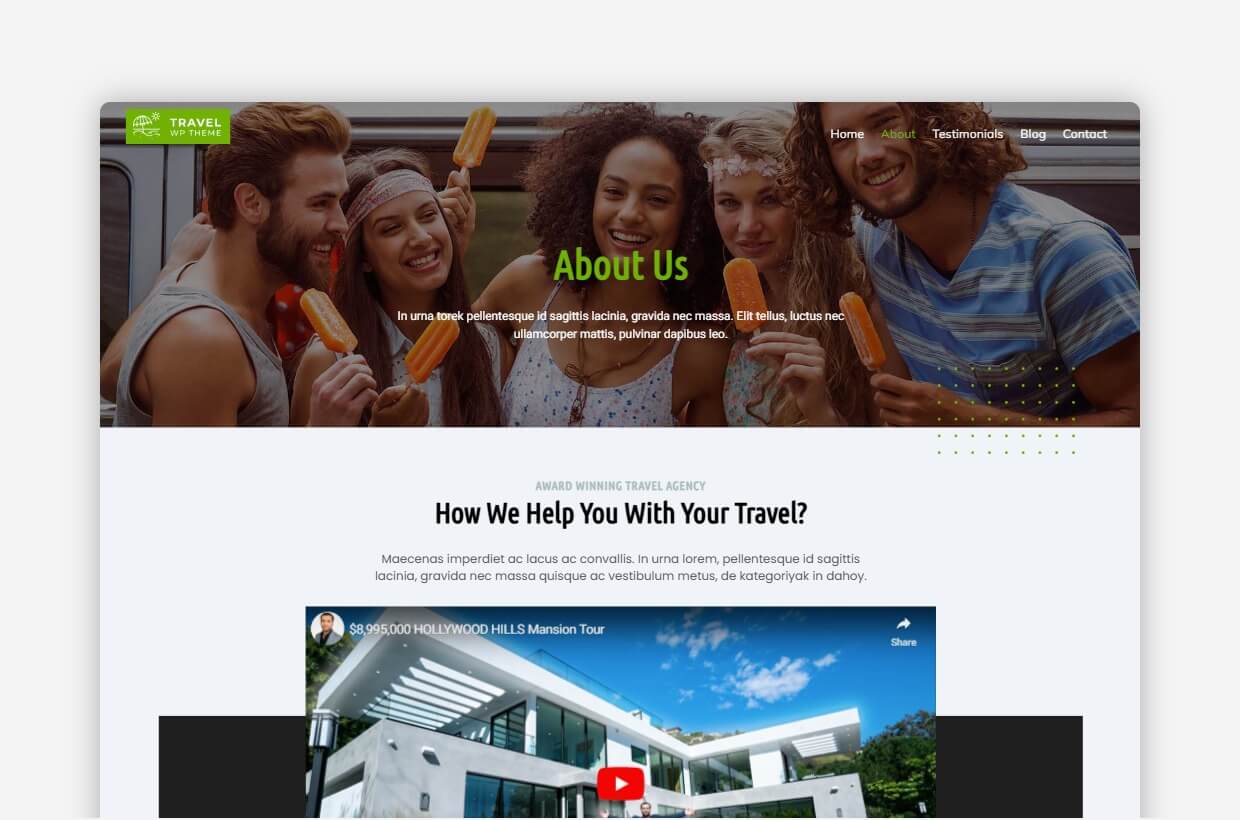 Travel WP Theme