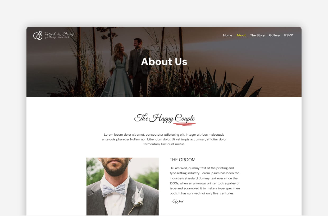 premium wedding wp theme