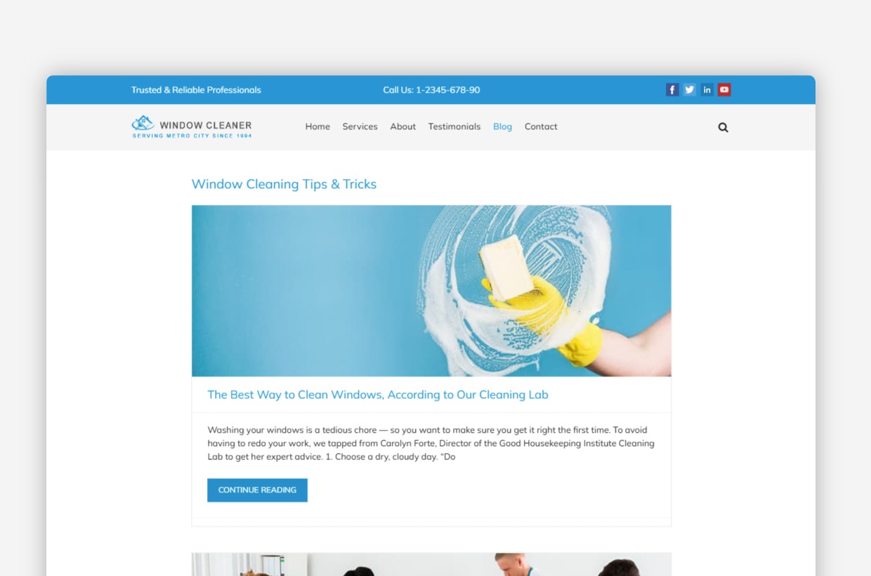 Floor Cleaning WordPress Theme