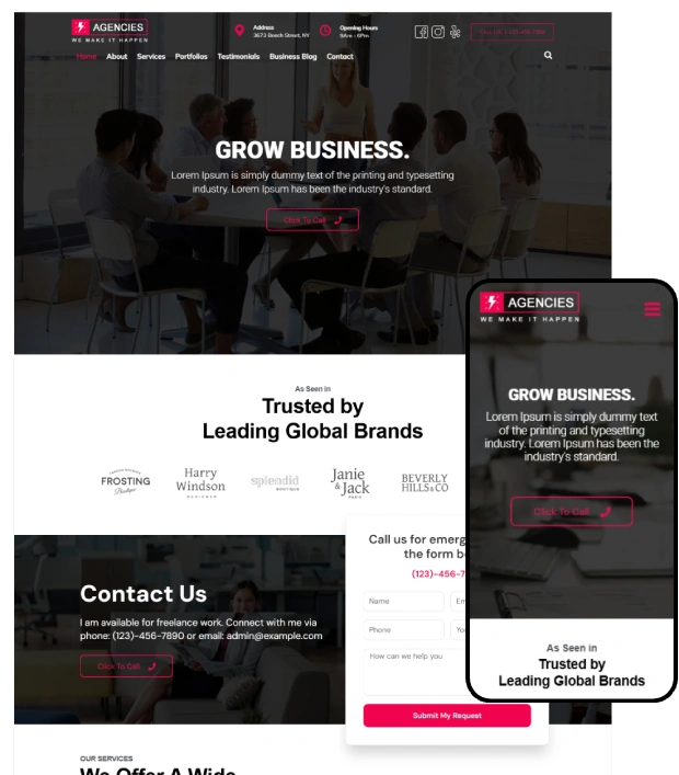 Agencies WordPress Theme – Agencies Pro