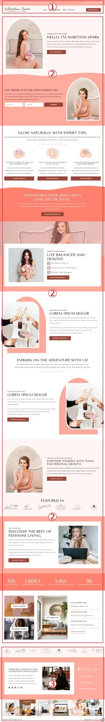 Ambition Spark Premium WordPress Theme Documentation