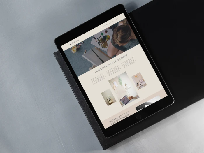 Artis Craft Kajabi Website Theme