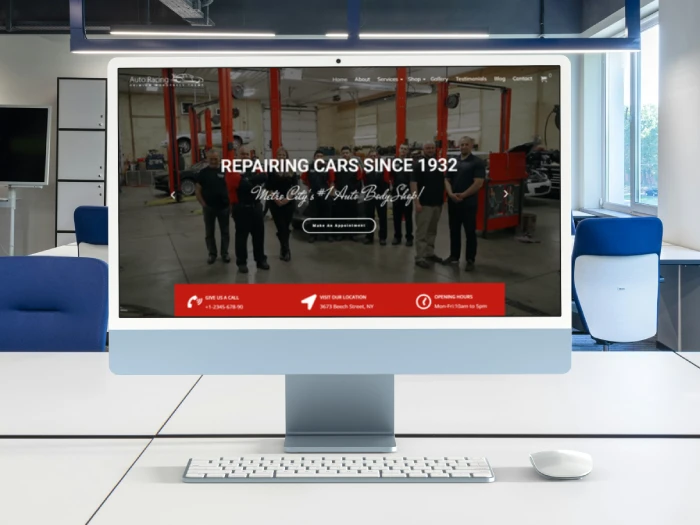 Auto Racing Kajabi Website Theme