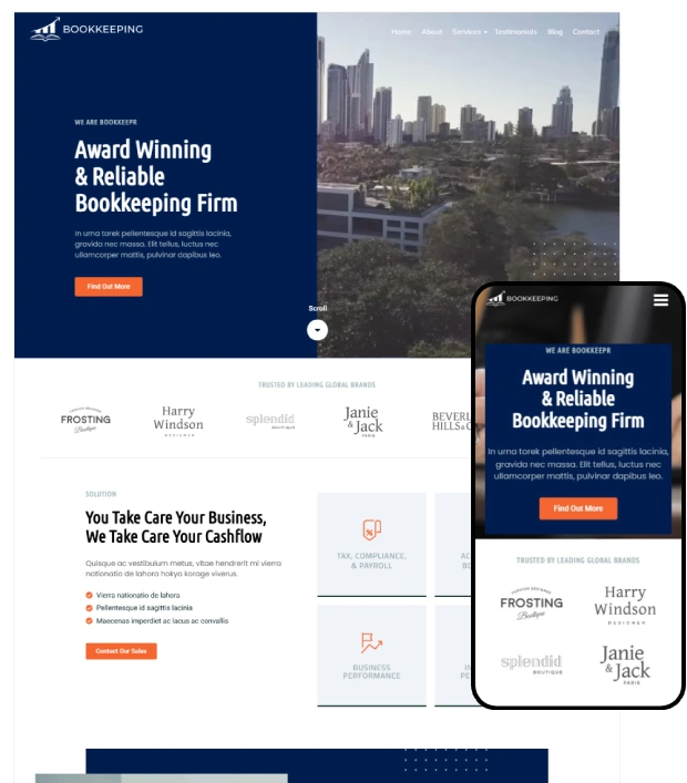 Bookkeeping WordPress Theme – Bookkeeping Pro