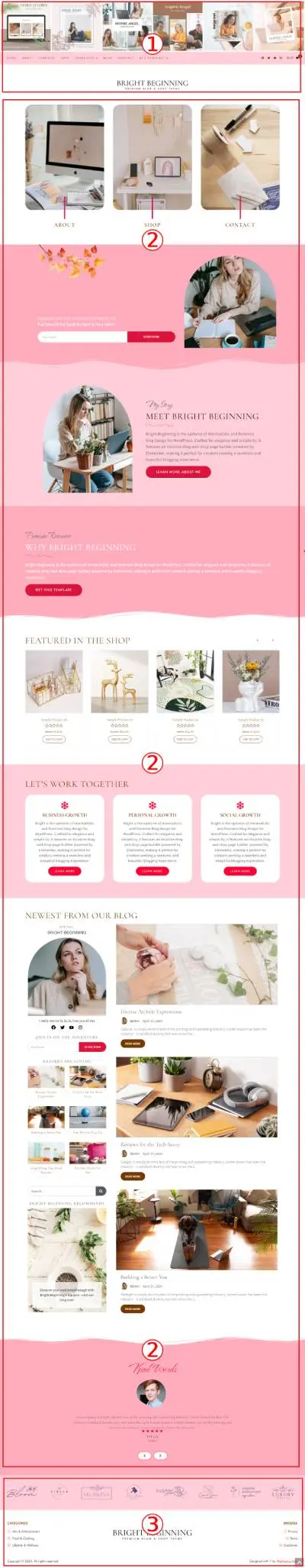 Bright Beginning Premium WordPress Theme Documentation