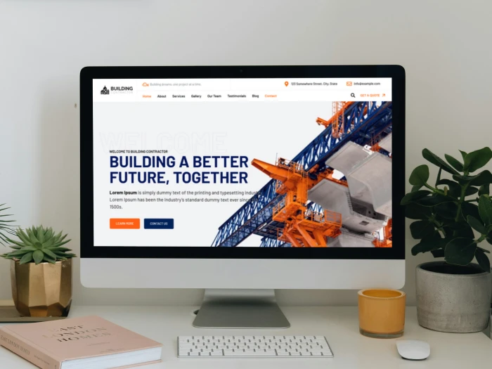Building Contractor  Kajabi Website Theme