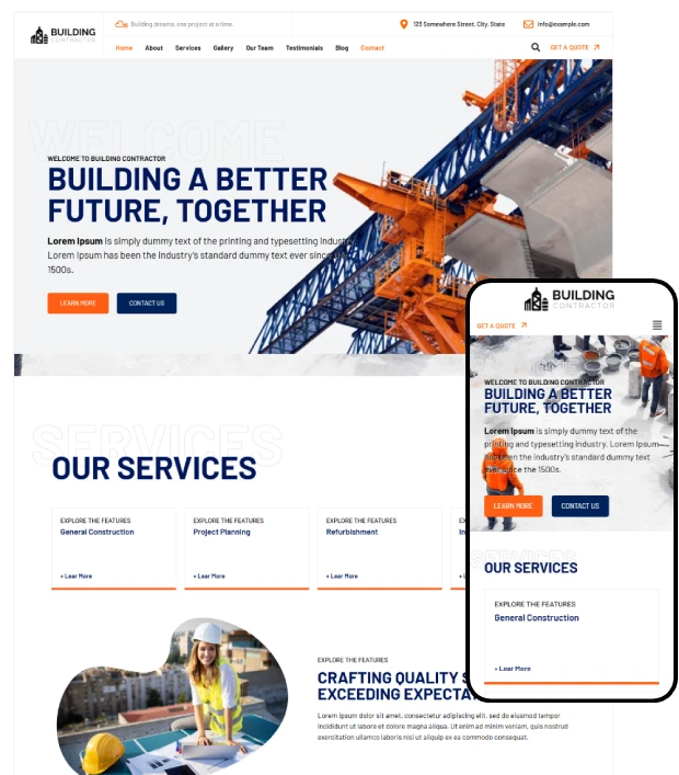 Building Contractor WordPress Theme