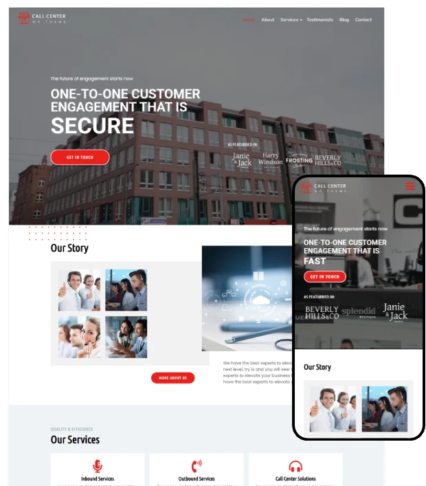 Call Center WordPress Theme